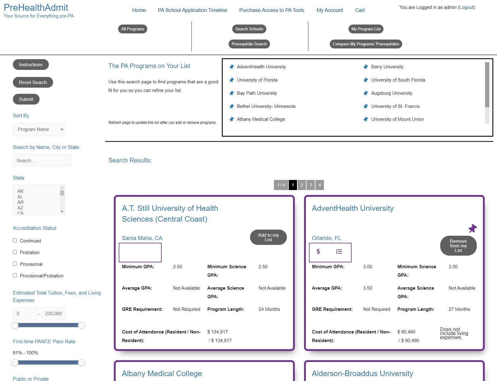 School - Detail Page